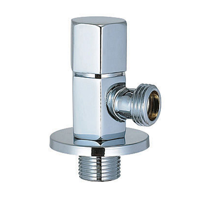 格璐斯 银色铜角阀dn15 四分接口 0083地漏