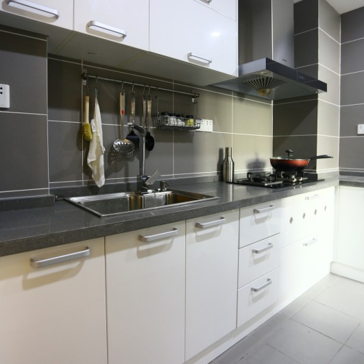 小户型现代简约两居室装修厨房搭配图