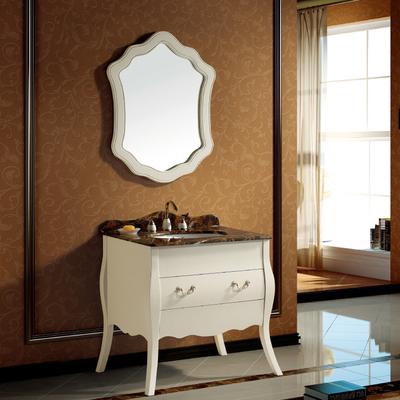 申鹭达 橡木一体陶瓷盆新古典 LD38303浴室柜