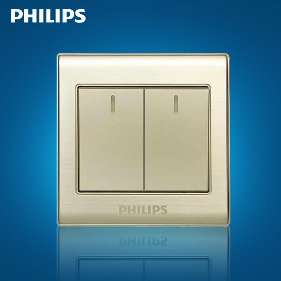 飞利浦 香槟金86型 q8 212-2开关