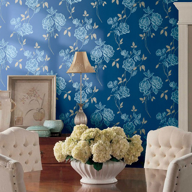 德珏 印花有图案客厅书房卧室新古典 墙纸