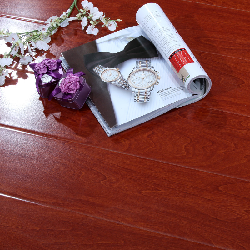 信宏 酒红色高密度纤维板r型槽 ht311地板