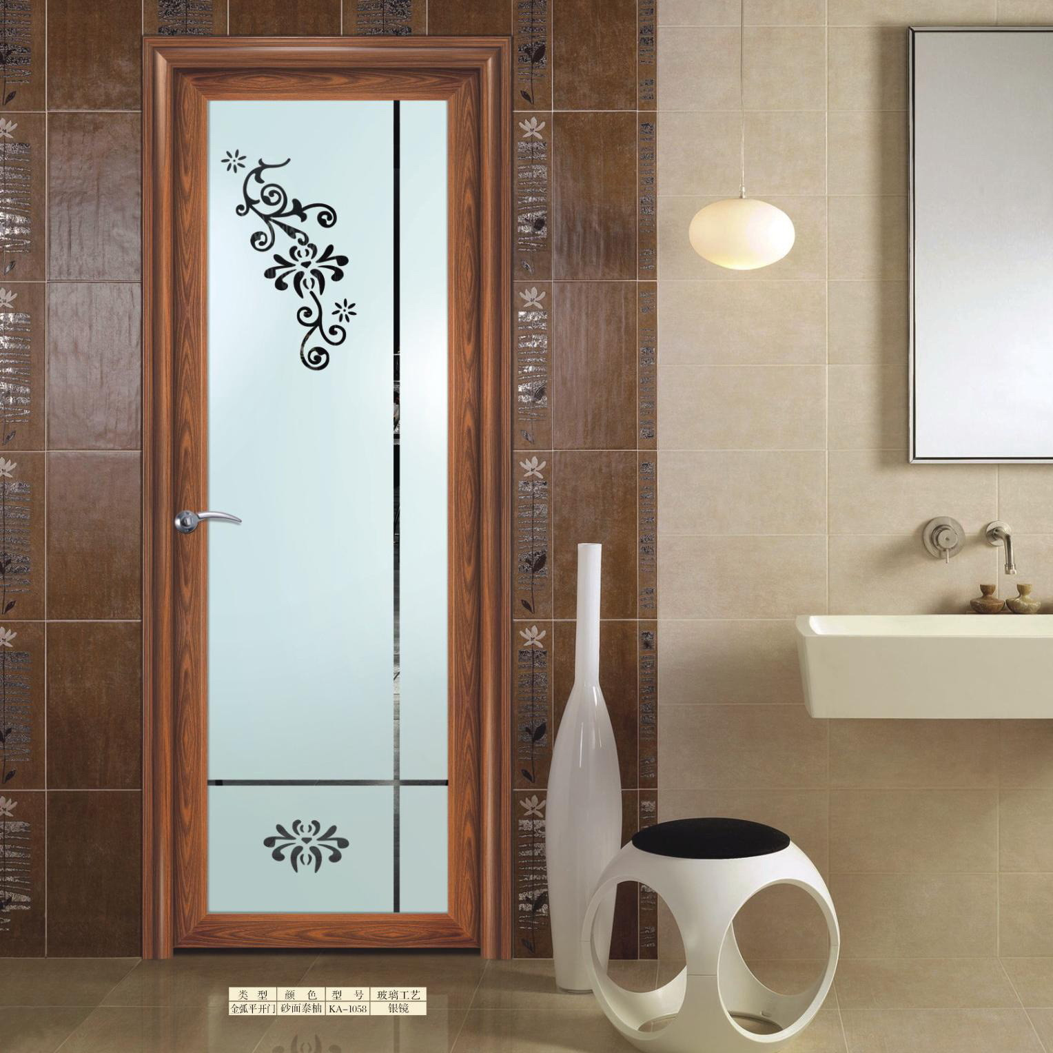 深宇sw-277门业 铝合金镶嵌玻璃平开门式 门