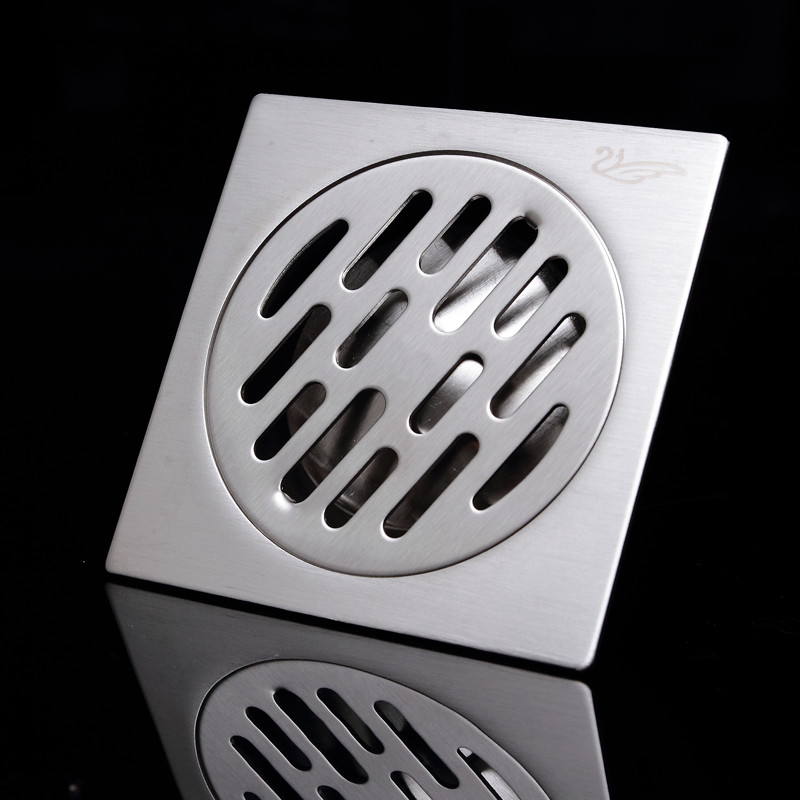 韵之洁 不锈钢拉丝普通地漏方形直落式 地漏价格,图片,品牌信息_齐家