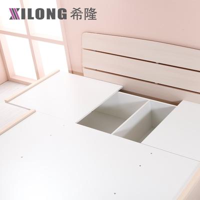希隆 刨花板/三聚氰胺板组装式箱体床简约现代 床