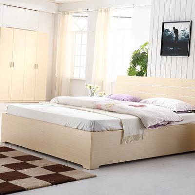格杰 刨花板/三聚氰胺板PVC饰面拼板组装式架子床简约现代 床