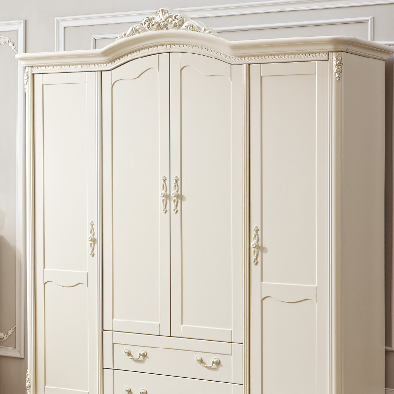 欧亚皇巢 浮雕实木皮饰面桦木移动平拉门艺术成人欧式 衣柜