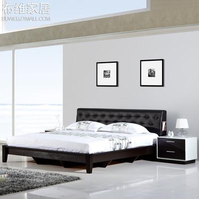 布维 普通低箱F1010床高箱储物床密度板/纤维板木皮饰面胶合组装式箱体床北欧/宜家 床