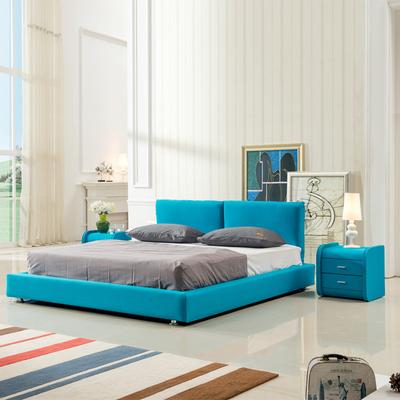 施柏耐 人造板组装式架子床麻方形简约现代 床