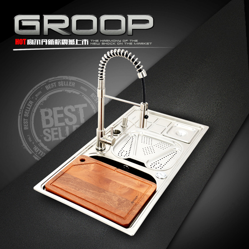 groop 不锈钢 cn8887水槽