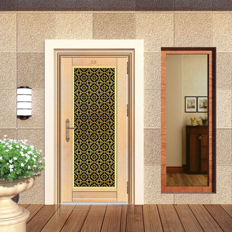 龙树 钢平开门式 w-079门