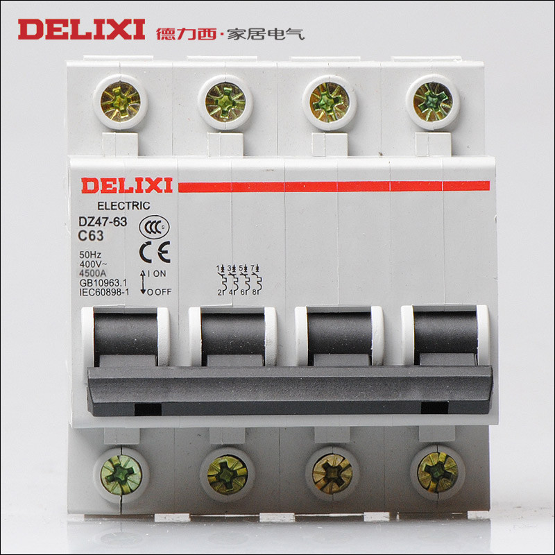 德力西 4p63a压缩空气断路器 断路器空气开关