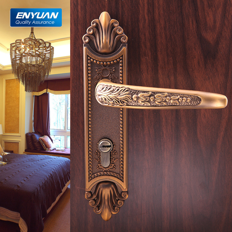 恩远 通用型黄古铜不锈钢双锁舌 2021锁具