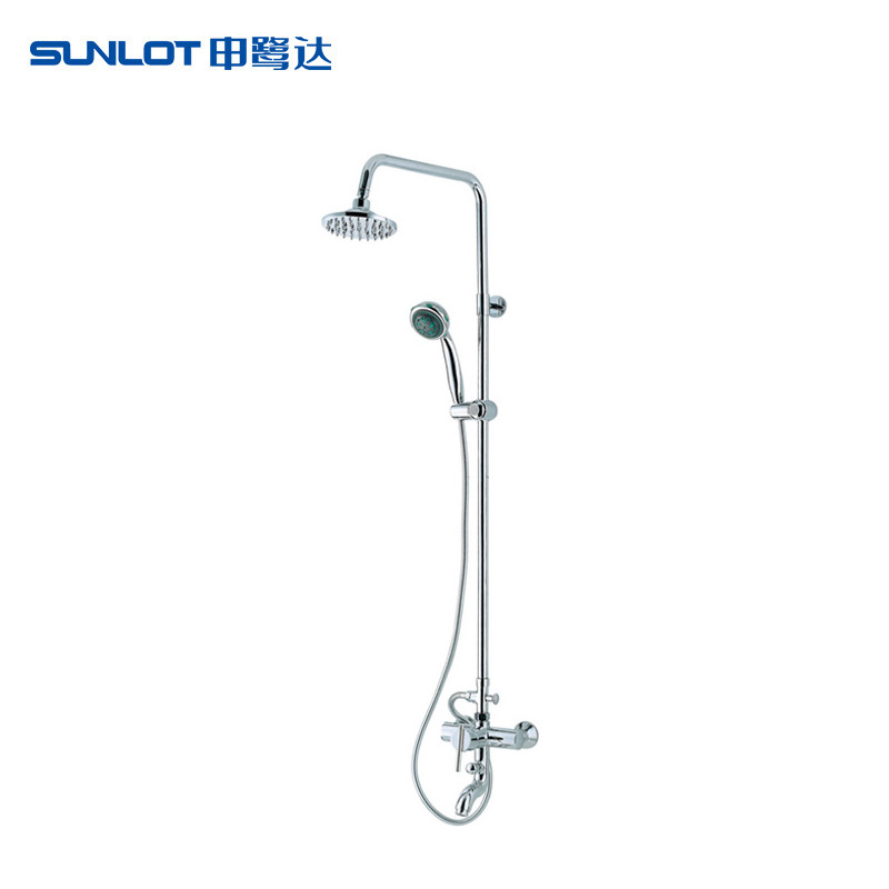 申鹭达 铜带升降单把双控双ld13799花洒龙头圆形 花洒