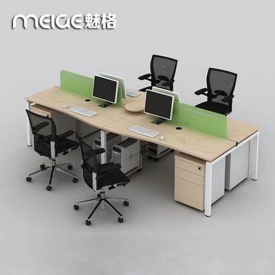 魅格 人造板刨花板/三聚氰胺板拆装简约现代 MG-65办公桌