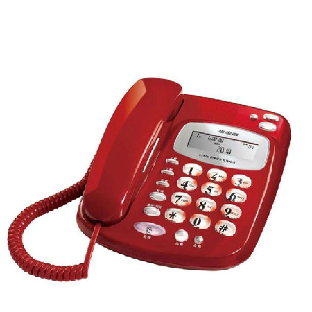 步步高 红色来电存储有绳电话 电话机