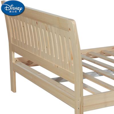迪士尼 松木单人床框架结构欧式雕刻 床