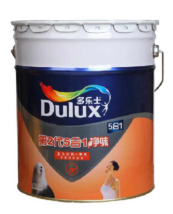 多乐士 白色面漆哑光 第二代五合一净味内墙漆涂料