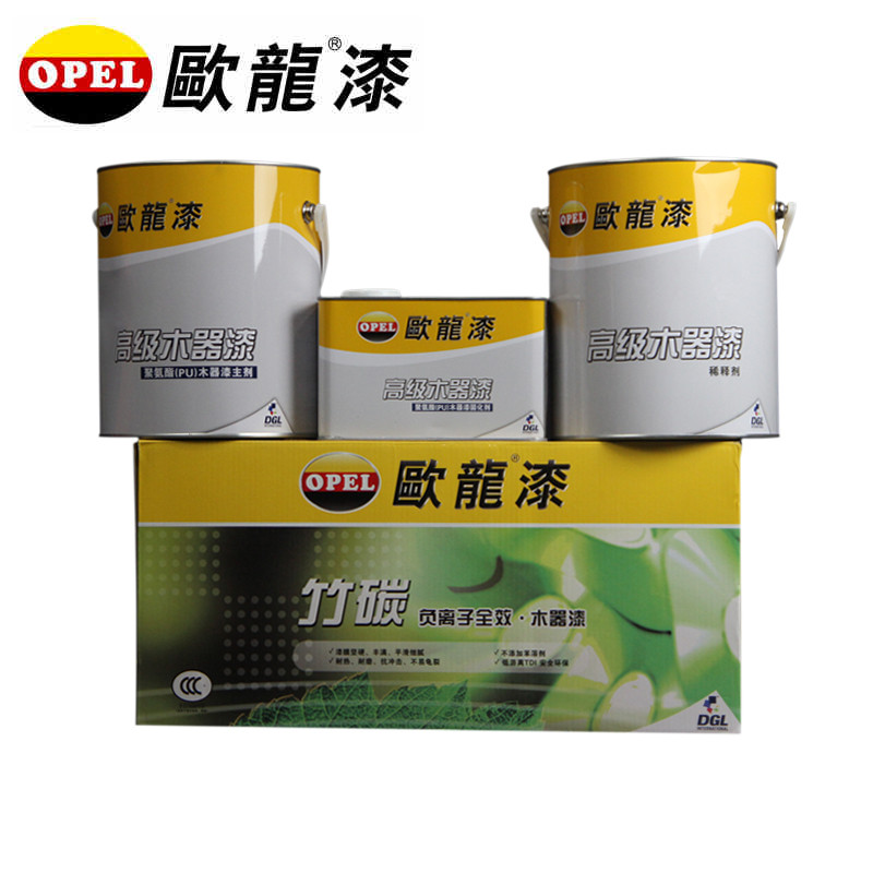 欧龙 透明底漆白色底漆聚酯漆面漆半哑光防腐木器漆 涂料