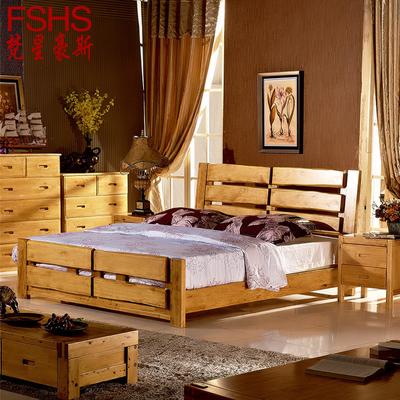 梵星豪斯 储物床标准床柏木框架结构简约现代 床