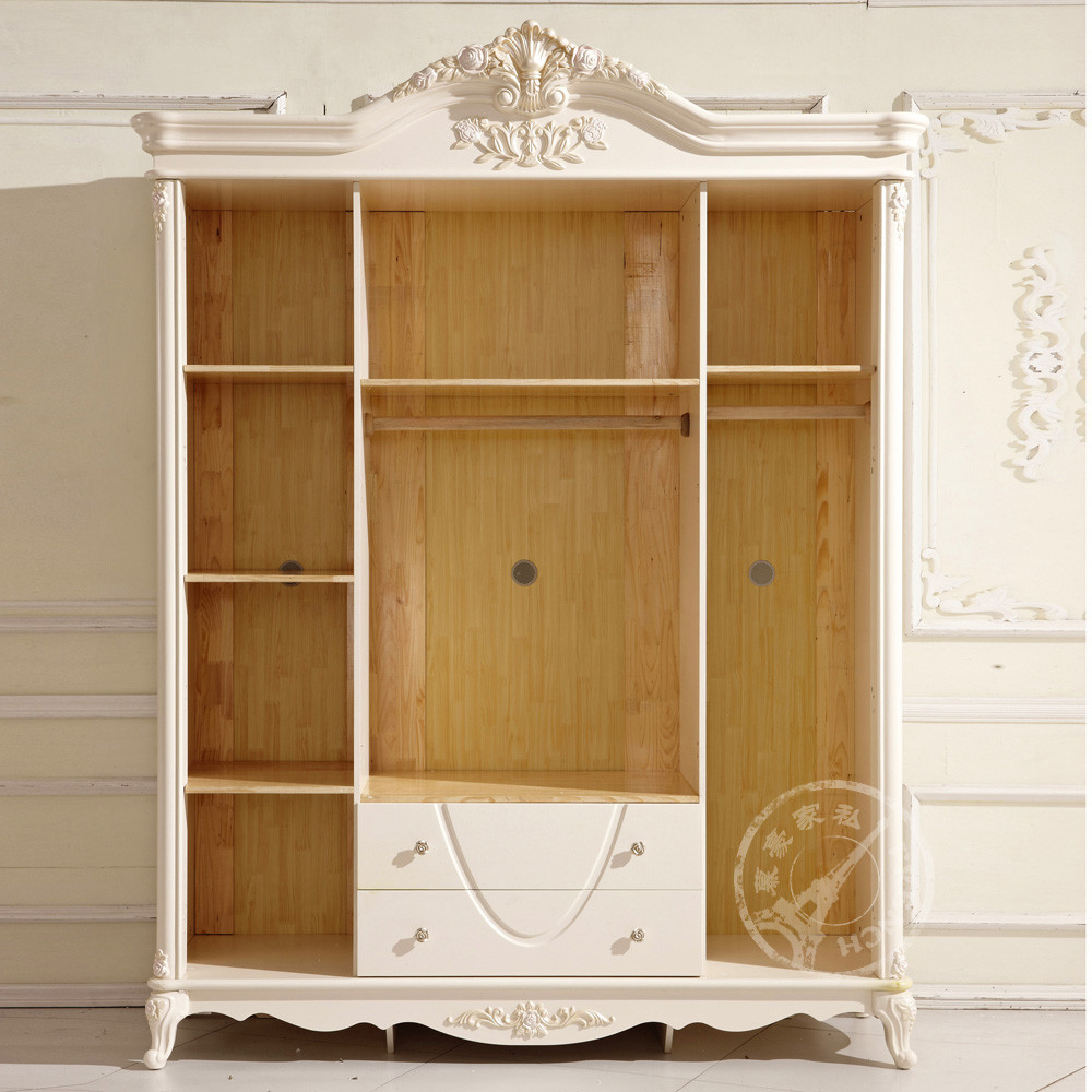 慕豪 荷花白橡木欧式 fd806衣柜