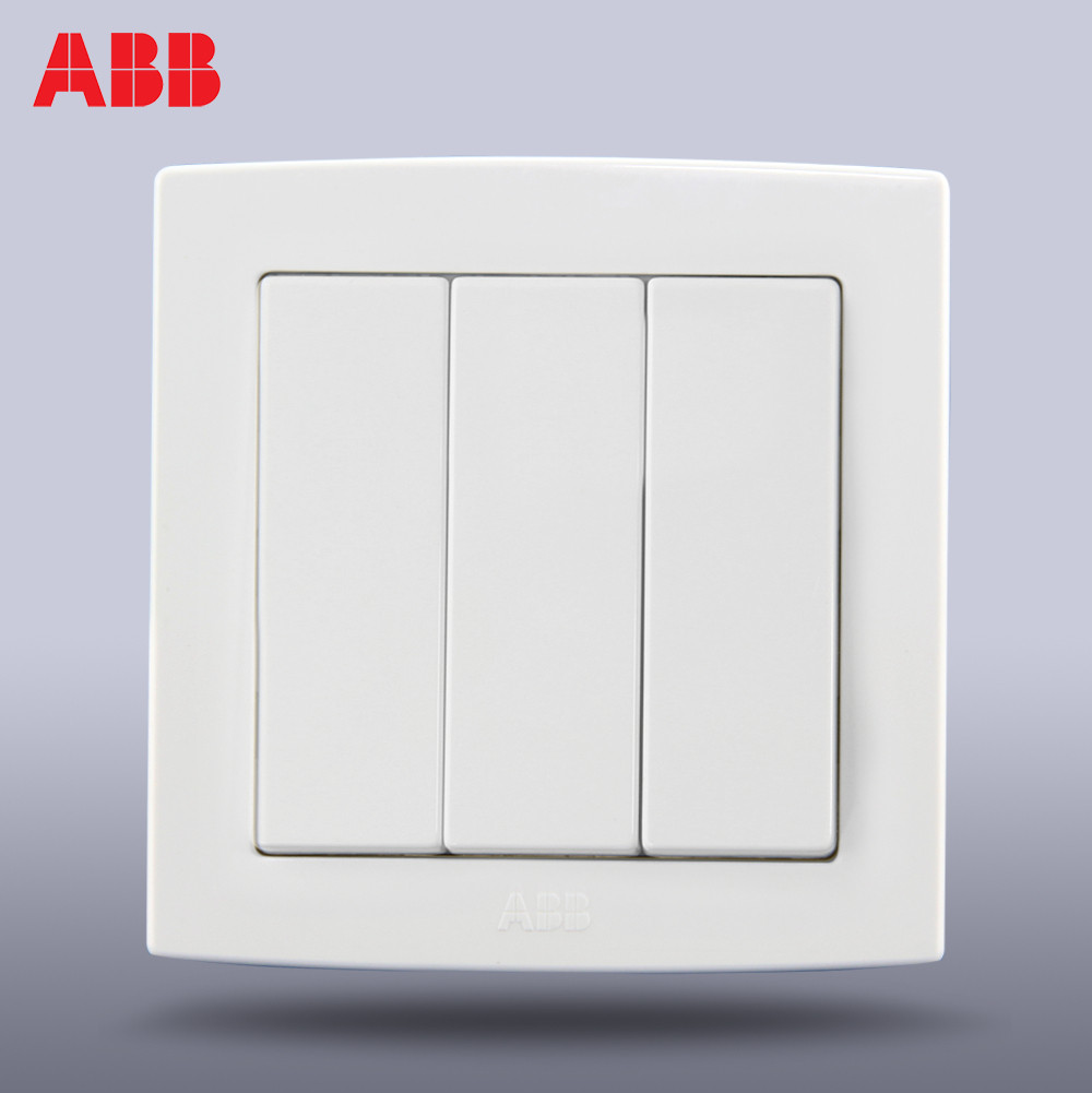 abb 雅白86型 德韵直边al107白色开关价格,图片,品牌信息_齐家网产品