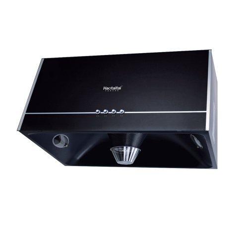 好太太黑色≤72db(a)钢化玻璃顶吸式抽油烟机