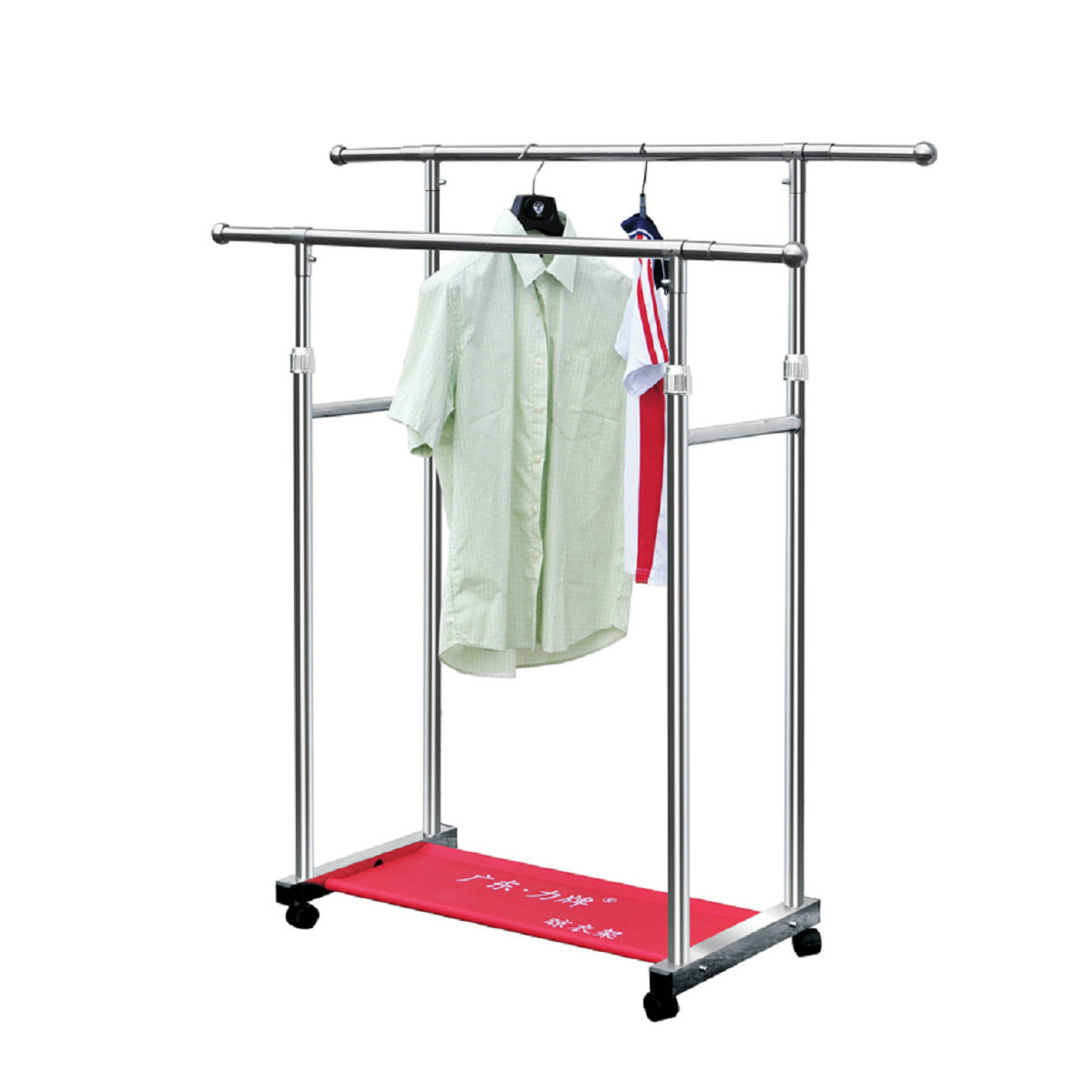 力牌 落地伸缩式不锈钢双杆式 2018晾衣架