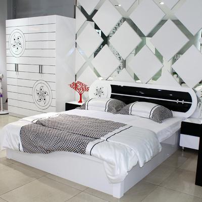 MHJ 高箱款排骨架款床板款密度板/纤维板组装式架子床简约现代 床