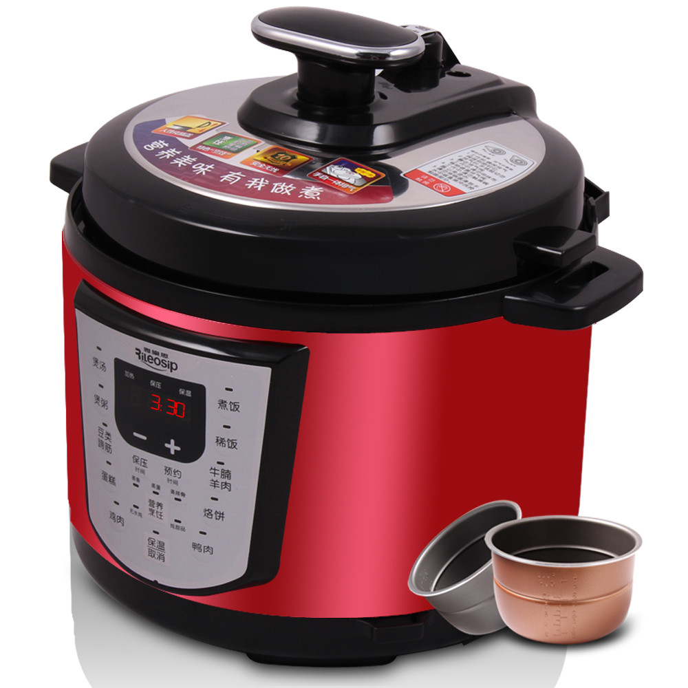 雅乐思 5l双胆煲蒸煮炖焖预约定时全国联保微电脑式 电压力锅