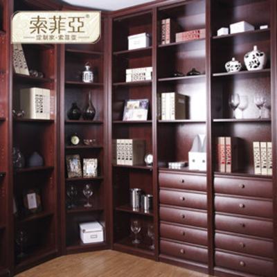 索菲亚 柜体/平米人造板光面密度板/纤维板三聚氰胺板储藏成人欧式 书柜