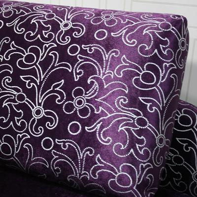 品格 紫色（样板色）L形植绒面料工艺木质工艺多功能复合面料海绵艺术简约现代 531贵妃椅