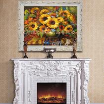 立体有框欧式实木框植物花卉手绘 HE38油画