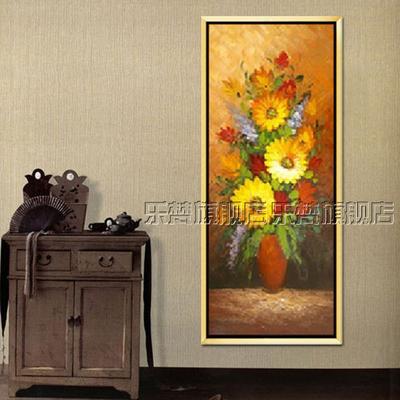 乐梵 厚彩油画立体有框包框尺寸植物花卉手绘 油画