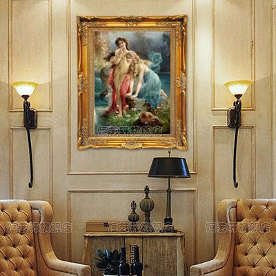 恒艺轩 欧式古典立体油画有框单幅人物手绘 油画
