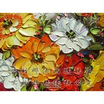 欧式花卉立体有框单幅植物花卉手绘 油画