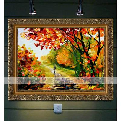 Meng Zhi Jia 高档实木外框有框单幅风景 油画