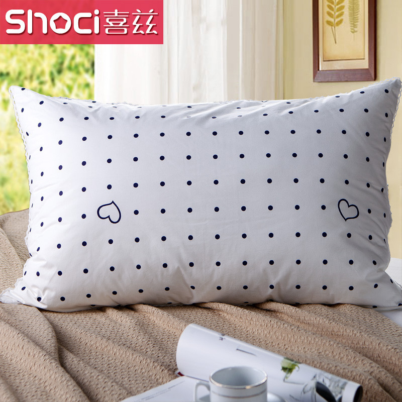喜兹 棉布纤维枕长方形 XZ1402020枕头