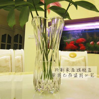 折影 玻璃台面高料凤尾花瓶大号中号简约现代 花瓶