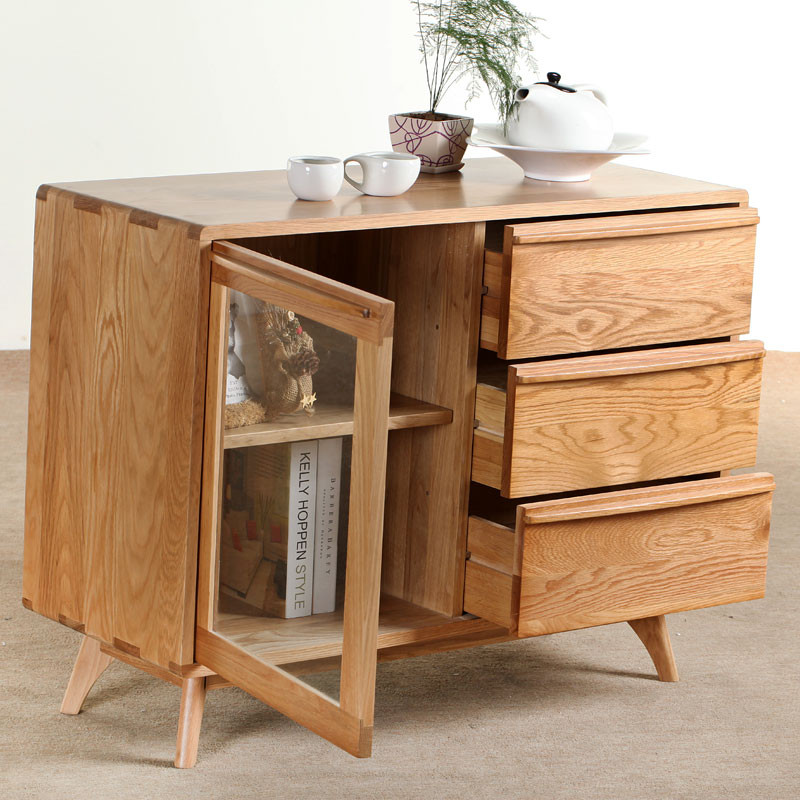 原始原素 木蜡油清漆无框架结构橡木多功能日式 r2-cbg-01餐边柜