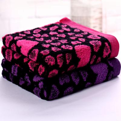 宇康 紫色粉色纯棉面巾百搭型 毛巾