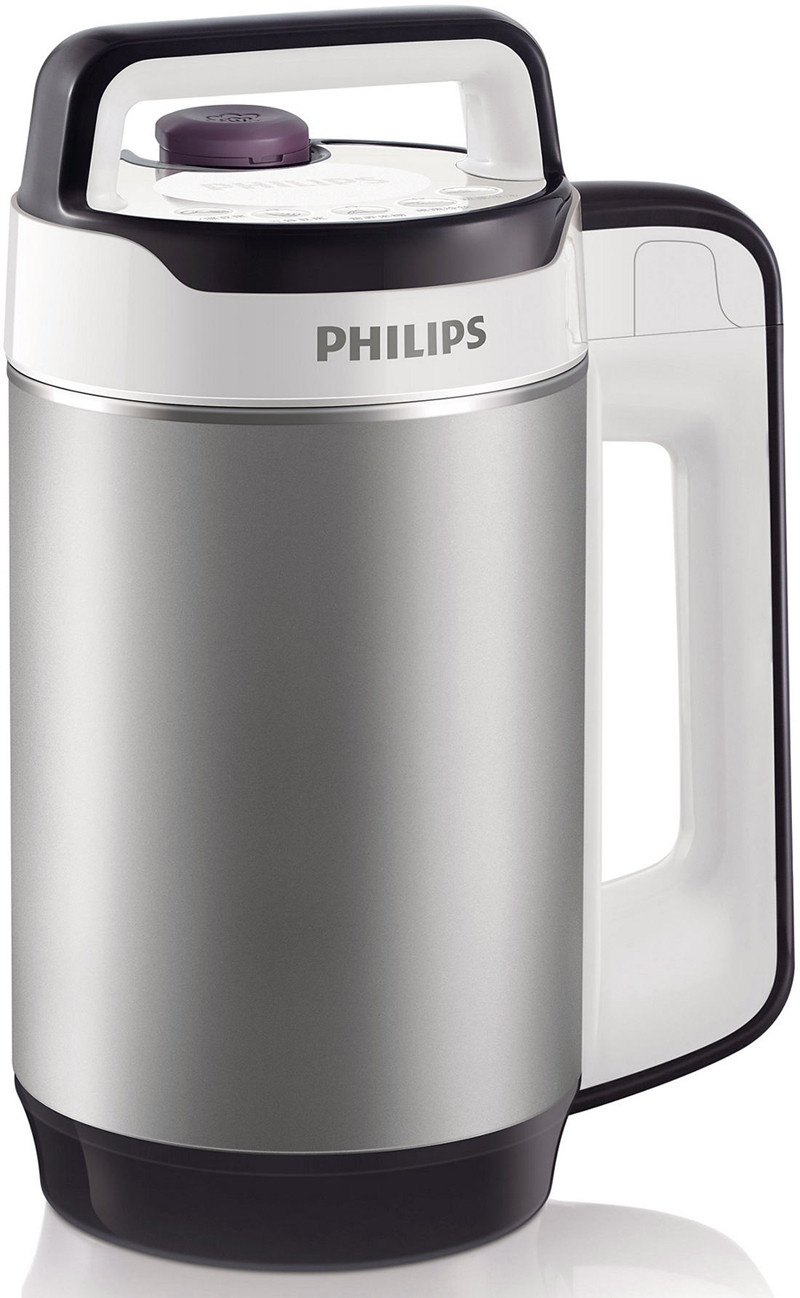 飞利浦 紫色不锈钢立体环绕加热 豆浆机