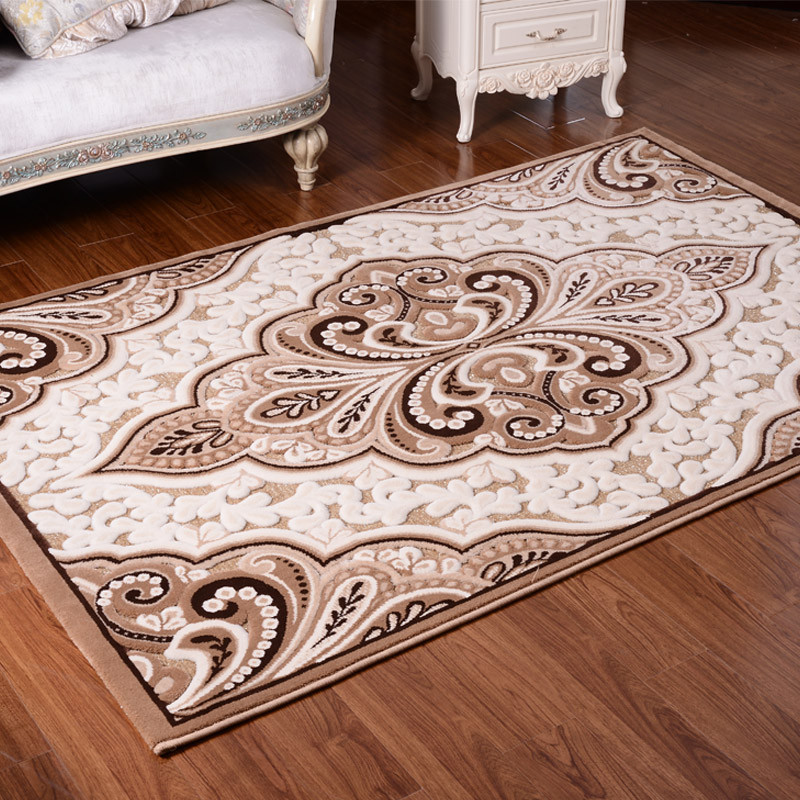 东升化纤可手洗地中海锦纶植物花卉长方形欧美机器织造地毯