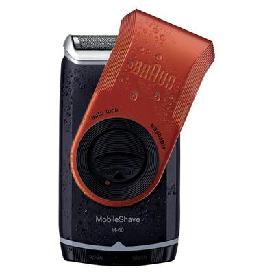 德国博朗往复式1刀头干电式全身水洗m60剃须刀