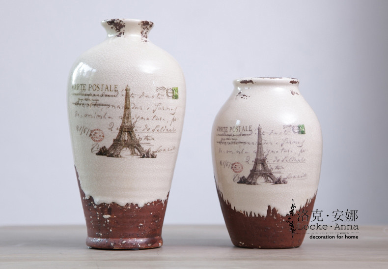 洛克·安娜 陶瓷台面LA004039I花瓶欧式 花瓶