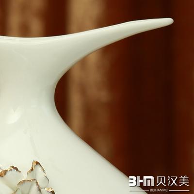 BHM 贝汉美 三件套陶瓷台面H0157花瓶简约现代 花瓶