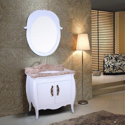 卡士伦 橡木一体陶瓷盆E1级欧式 902浴室柜