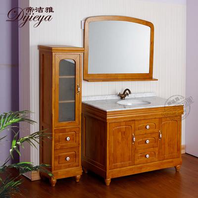 帝洁雅 橡木含带配套面盆大理石台面现代中式 浴室柜