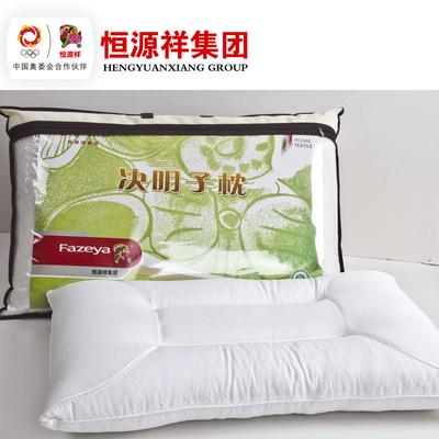 恒源祥决明子斜纹布棉布花草长方形枕头