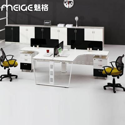 魅格 人造板刨花板/三聚氰胺板拆装移动简约现代 MG-08办公桌